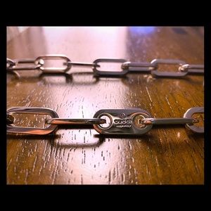 GUCCI STEEL METAL CHAIN BELT - 34 IN - AUTHENTIC